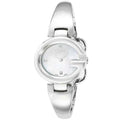 Gucci Guccissima Diamonds Mother of Pearl Dial Silver Steel Strap Watch For Women - YA134504