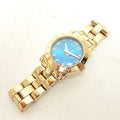 Marc Jacobs Amy Dinky Blue Dial Gold Steel Strap Watch for Women - MBM3229
