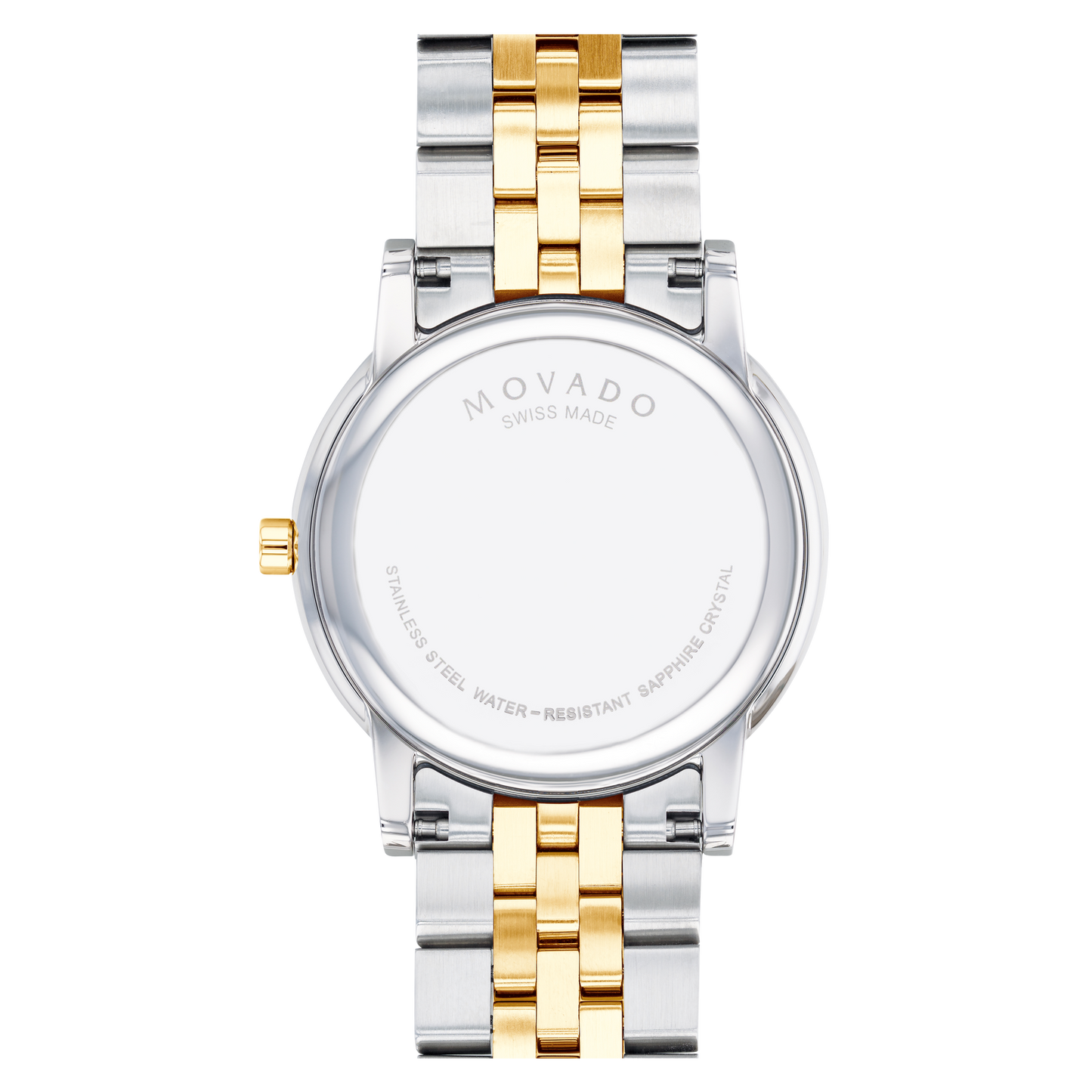 Movado Museum Classic Diamonds Black Dial Two Tone Steel Strap Watch for Men - 0607202