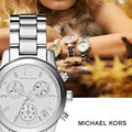 Michael Kors Runway Silver Dial Silver Steel Strap Watch for Women - MK5428