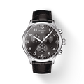 Tissot Chrono XL Classic Black Dial Black Leather Strap Watch For Men - T116.617.16.057.00
