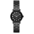 Marc Jacobs Marc Black Dial Black Steel Strap Watch for Women - MBM8673