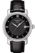 Tissot T Classic Bridgeport Black Dial Black Leather Strap Watch For Men - T097.410.16.058.00