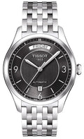Tissot T Classic T One Automatic Black Dial Silver Steel Strap Watch For Men - T038.430.11.057.00