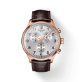 Tissot Chrono XL Classic Silver Dial Brown Leather Strap Watch For Men - T116.617.36.037.00