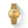 Tissot T Classic Everytime Medium Gold Dial Gold Mesh Bracelet Watch For Men - T109.410.33.021.00