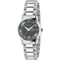 Gucci G Timeless Grey Dial Silver Steel Strap Watch For Women - YA126522