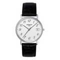Tissot T Classic Desire White Dial Black Leather Strap Watch For Men - T52.1.421.12