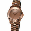Marc Jacobs Amy Brown Dial Brown Steel Strap Watch for Women - MBM3128