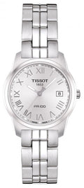 Tissot T Classic PR100 Silver Dial Silver Steel Strap Watch For Women - T049.210.11.033.00