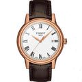 Tissot T Classic Carson White Dial Brown Leather Strap Watch For Men - T085.410.36.013.00