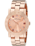 Marc Jacobs Amy Dexter Rose Gold Dial Rose Gold Steel Strap Watch for Women - MBM3216