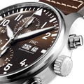 IWC Pilot's Watch Chronograph Edition Brown Dial Brown Leather Strap Watch for Men - IW377713