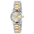 Gucci G Timeless Quartz Silver Dial Two Tone Steel Strap Watch For Women - YA126596