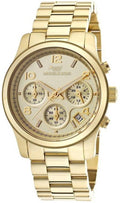 Michael Kors Runway Gold Dial Gold Stainless Steel Strap Watch for Women - MK5055