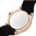 Guess Venus Diamonds Black Dial Black Rubber Strap Watch for Women - GW0118L2