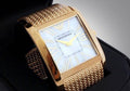 Emporio Armani Mother of Pearl Dial Gold Mesh Bracelet Watch For Men - AR2016