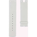 Calvin Klein Glam Transparent Dial White Leather Strap Watch for Women - K9423101