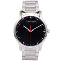 Calvin Klein City Black Dial Silver Steel Strap Watch for Men - K2G2G141
