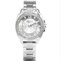 Coach Mini Boyfriend Diamonds Silver Dial Silver Steel Strap Watch for Women - 14501699