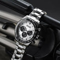 Hugo Boss Ikon White Dial Silver Steel Strap Watch for Men - 1512964