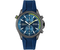 Hugo Boss Globetrotter Blue Dial Blue Silicone Strap Watch for Men - 1513821