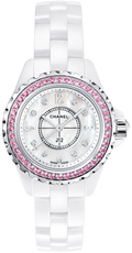 Chanel J12 Quartz Diamonds Mother of Pearl White Dial White Steel Strap Watch for Women - J12 H3243