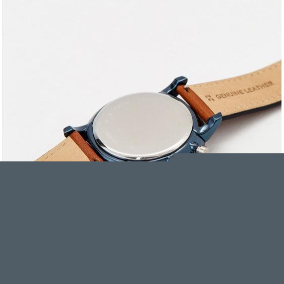 Fossil Neutra Chronograph Blue Dial Brown Leather Strap Watch for Men - FS5791