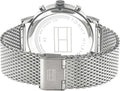 Tommy Hilfiger Evan Grey Dial Silver Mesh Bracelet Watch for Men - 1710396