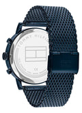 Tommy Hilfiger Evan Blue Dial Blue Mesh Bracelet Watch for Men - 1710397