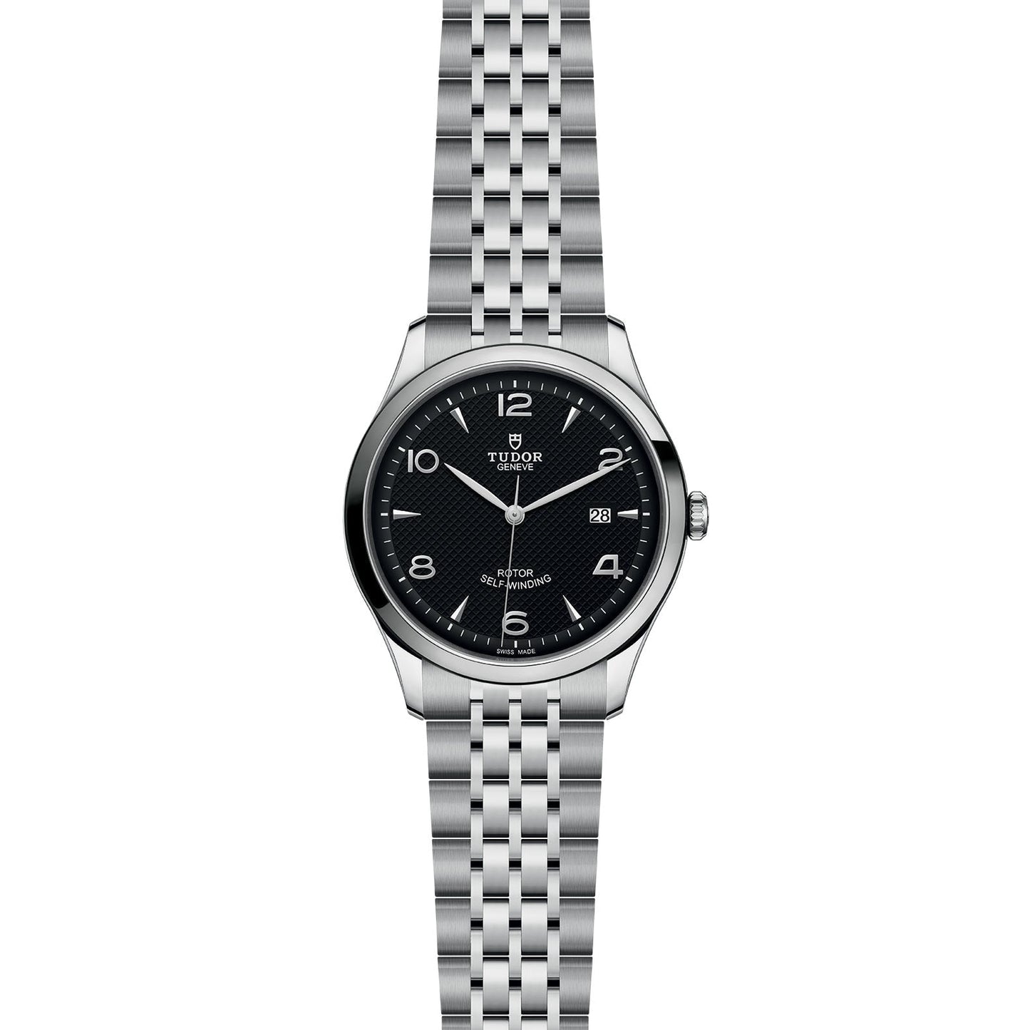Tudor 1926 Automatic Black Dial Silver Steel Strap Watch for Men - M91650-0002