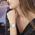 Tommy Hilfiger Lynn Quartz Silver Dial Silver Mesh Bracelet Watch For Women - 1781863