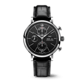 IWC Portofino Chronograph Black Dial Black Leather Strap Watch for Men - IW391029