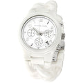 Michael Kors Ceramic White Dial White Steel Strap Watch for Women - MK5387