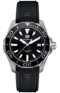 Tag Heuer Aquaracer Black Dial Black Rubber Strap Watch for Men - WAY111A.FT6151