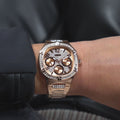 Guess Duchees Quartz Rose Gold Dial Rose Gold Steel Strap Watch For Women - GW0558L3