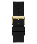 Guess Venus Diamonds Black Dial Black Rubber Strap Watch for Women - GW0118L1