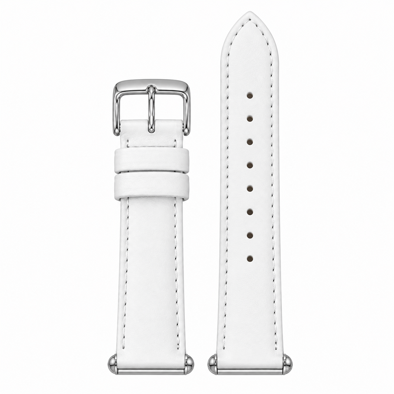 Michele Deco Mother of Pearl Dial White Leather Strap Watch For Women - MWW06V000043