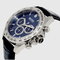 Hugo Boss Ikon Blue Dial Black Leather Strap Watch for Men - 1513176