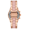 Michael Kors Ritz Chronograph Mother of Pearl White Dial Two Tone Steel Strap Watch For Women - MK6769