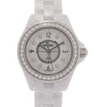 Chanel J12 Diamonds Quartz White Dial White Steel Strap Watch for Women - J12 H2572