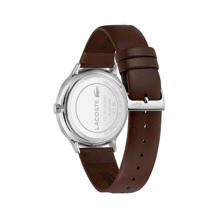 Lacoste Club Blue Dial Brown Leather Strap Watch for Men - 2011227