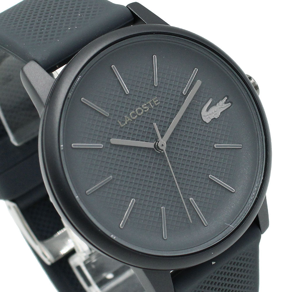 Lacoste 12.12 Move Gray Dial Gray Silicon Strap Watch for Men - 2011242