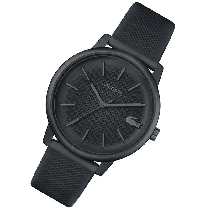 Lacoste 12.12 Move Gray Dial Gray Silicon Strap Watch for Men - 2011242