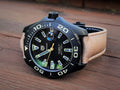 Tag Heuer Aquaracer 300 Calibre 5 Automatic Black Dial Brown Nylon Strap Watch for Men - WAY208C.FC6383