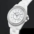 Chanel J12 Quartz Diamonds White Dial White Steel Strap Watch for Women - J12 H6418
