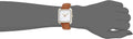 Michael Kors Lake White Dial Brown Leather Strap Watch For Women - MK2584