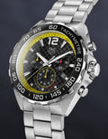 Tag Heuer Formula 1 Chronograph Black Dial Silver Steel Strap Watch for Men- CAZ101AC.BA0842