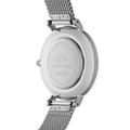 Daniel Wellington Petite Sterling Black Dial Silver Mesh Bracelet Watch For Women - DW00100218