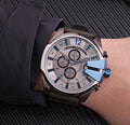 Diesel Mega Chief Chronograph Black Dial Black Nylon Strap Watch For Men - DZ4500